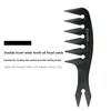 Two-purpose wide-tooth comb