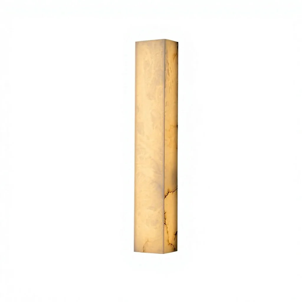 Modern Minimalist Simple Natural Marble Wall Lamp High-end Light Luxury Living Room Background Corridor Bedroom Bedside Lamp