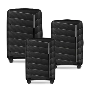 Luxury Suitcase New Unisex Luxury 3-Piece Hardside Spinner Wheel Suitcase Set New Modern Design Lightweight & Comfortable Business Suit Cases