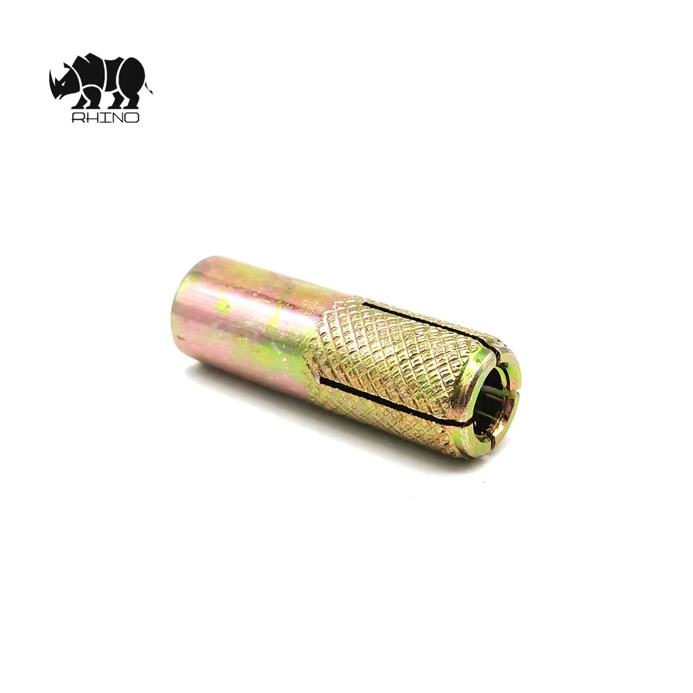 Zinc Unifix Anchor Bolt Yellow Zinc Drop In Anchor Bolt Knurled Drop In