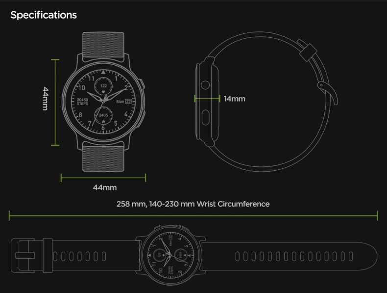 Zeblaze GTR 2 Smart Watch BT Call Heart Rate Spo2 Blood Oxygen Health Multiple Exercise Modes GTR2 Smartwatch