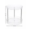 Two-tier, three-column stainless steel storage rack