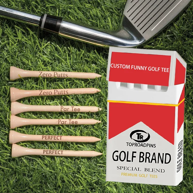 golf tees cigarette box Golf Tee Cigarette Case Smoke Double Sides Sublimation Cigar Tin Vintage  Tobacco Cigarette Box for 16 Golf Tee