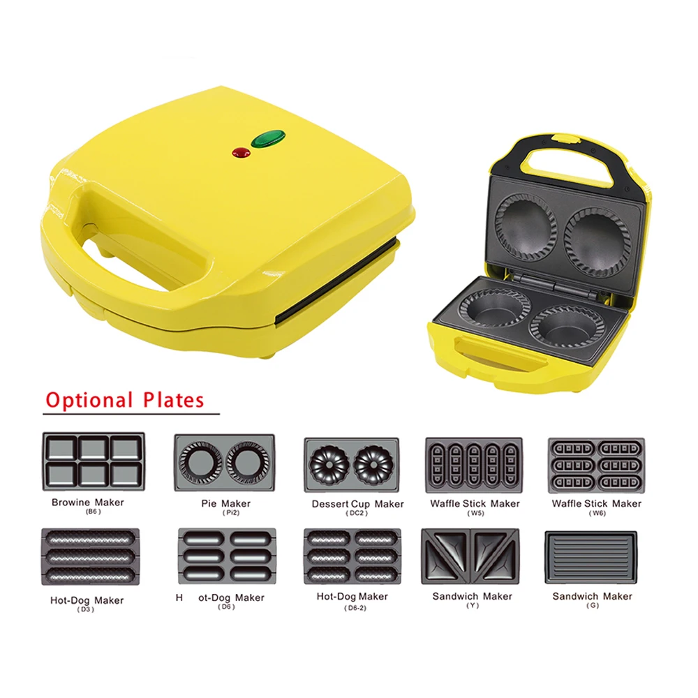 Home Electric Sandwich Maker Timed Waffle Maker Toaster Baking