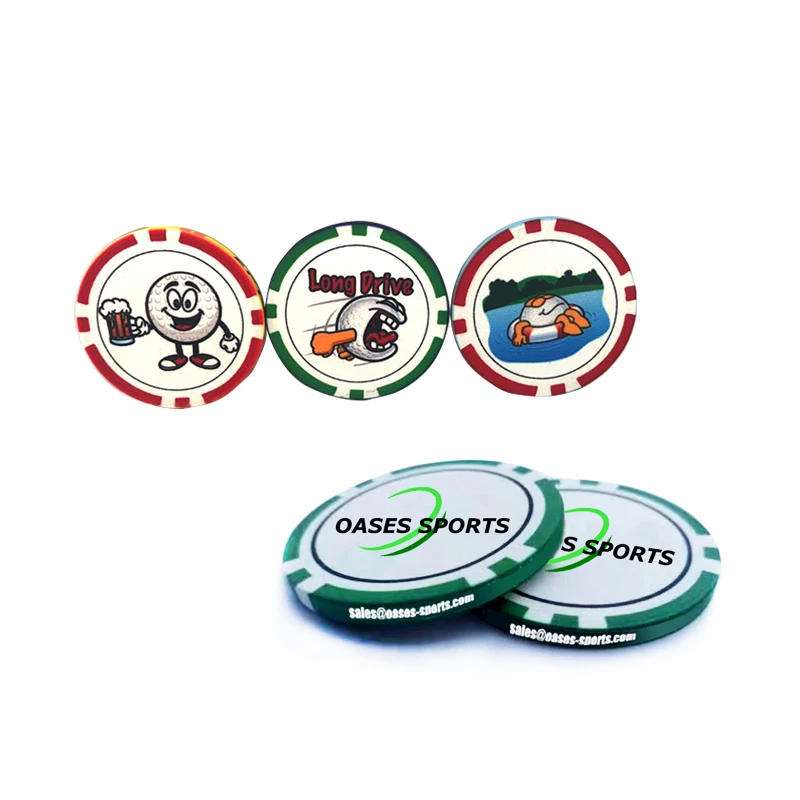 Custom Logo Printing Abs Plastic Poker Chip Golf Ball Marker Buy Golf
