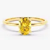 Moissanite giallo dorato 0,5 Ct + Certificato GRA