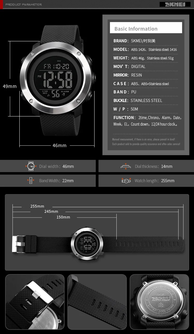 DSJMUY Orologio Digitale Uomo,Orologio Uomo Digitale con Sveglia con Quadrante Grande,Orologio Sportivo Uomo Impermeabile da Esterno con Retroilluminazione a LED per Correre E Nuotare