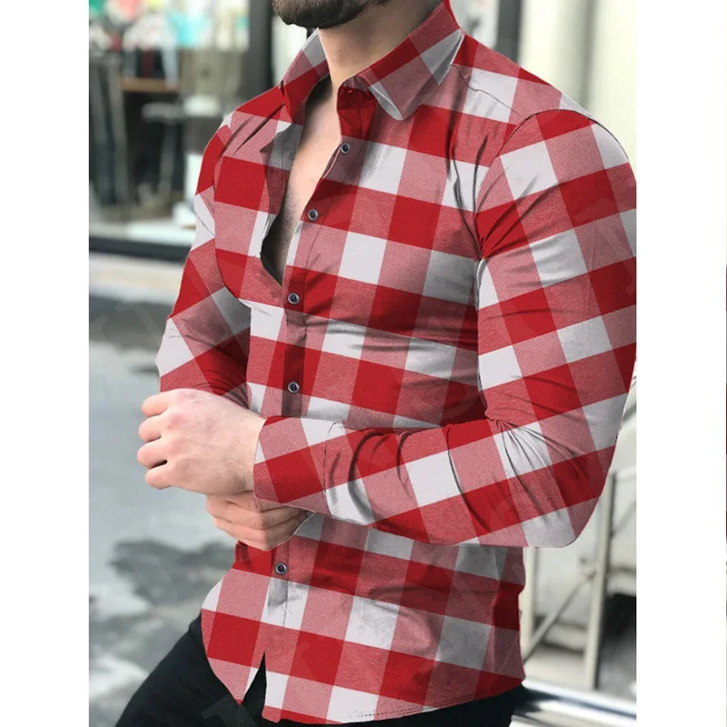 European America Plaid Velvet Sweater Luxury Designer Clothes Mens