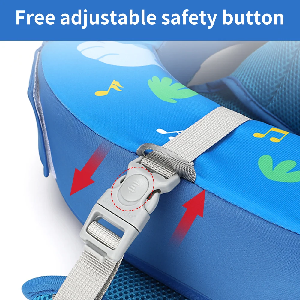 Swimbobo Interesting Bear Non-inflatable Baby Swimming Safe Lie Float Children Swim Rings Non Inflatable Kids Pool Floats Summer