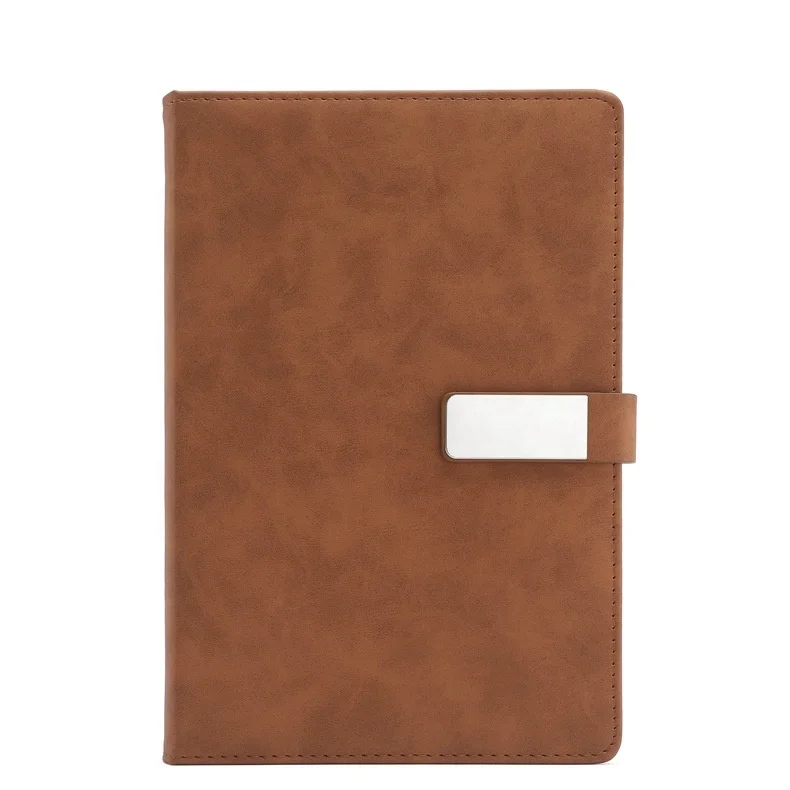 Cheaper Shipping Custom Printed Front and Back Cover Islamic Journal Leather Note Book A5 with Magnet Hardcover Notebook