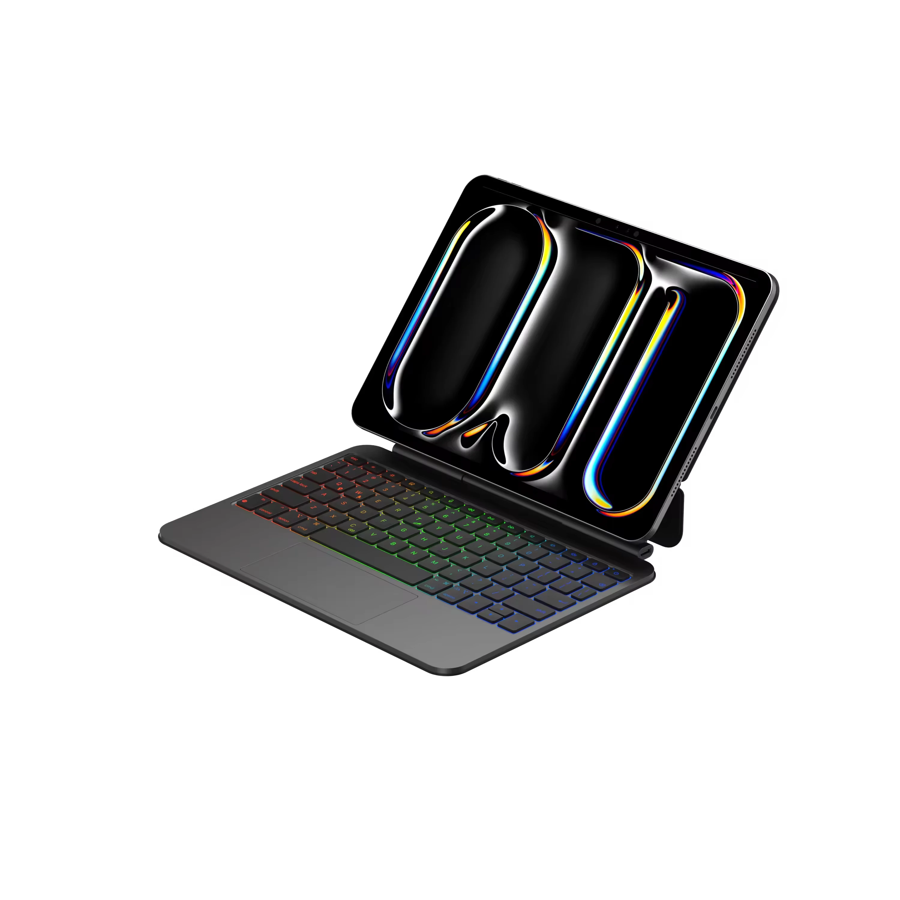product high quality 11 inch magic keyboard with touchpad leather case for ipad pro m4 2024 aluminum material laudtec-7