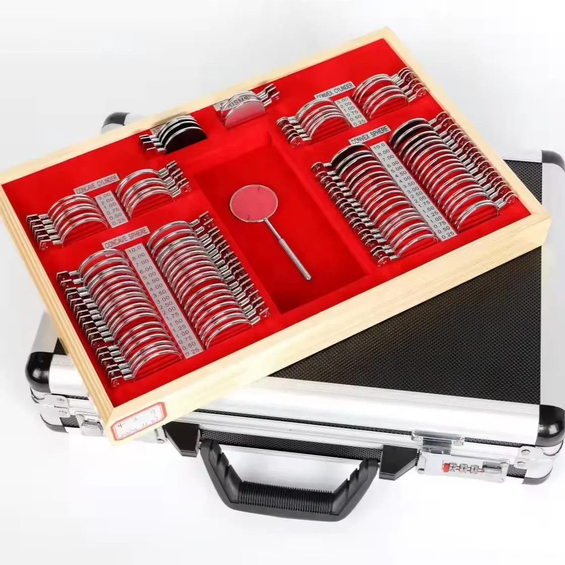 JS-104 Trial Lens Set Factory Price 104 Pieces Lenses Optical Instrument Optometry Box Trial Lens Case