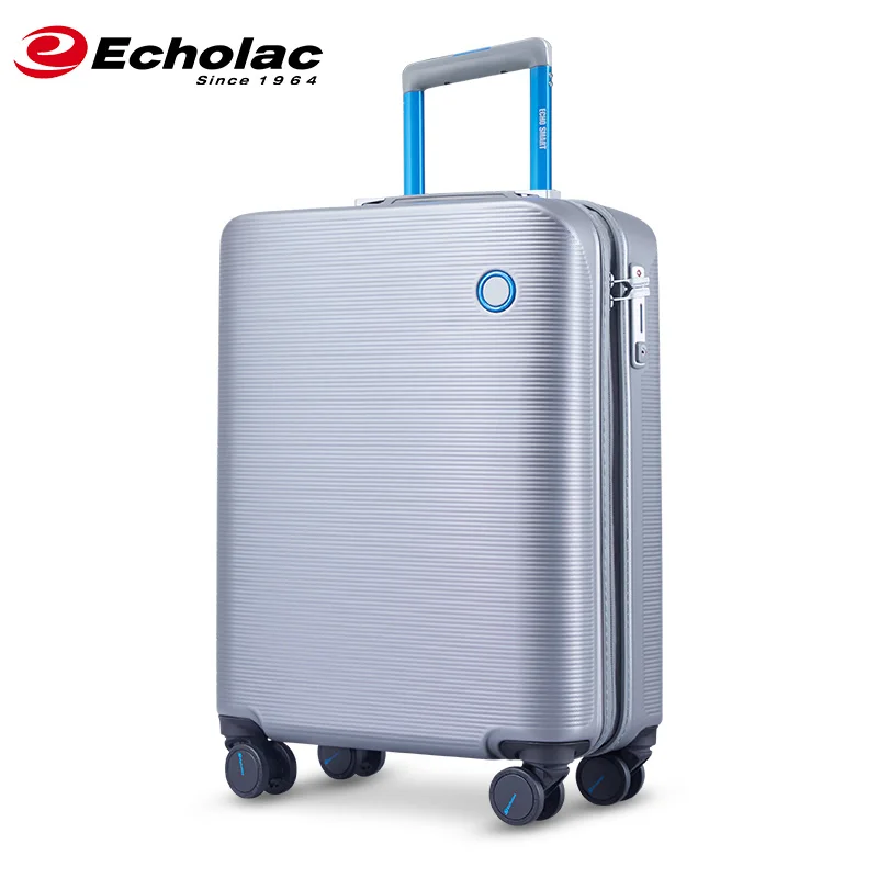Smart Luggage Automatic Weighting and Alarm System PC Luxury Spinner Unisex ECHOLAC -SMART