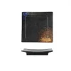 7 inch  square plate-jiyun black