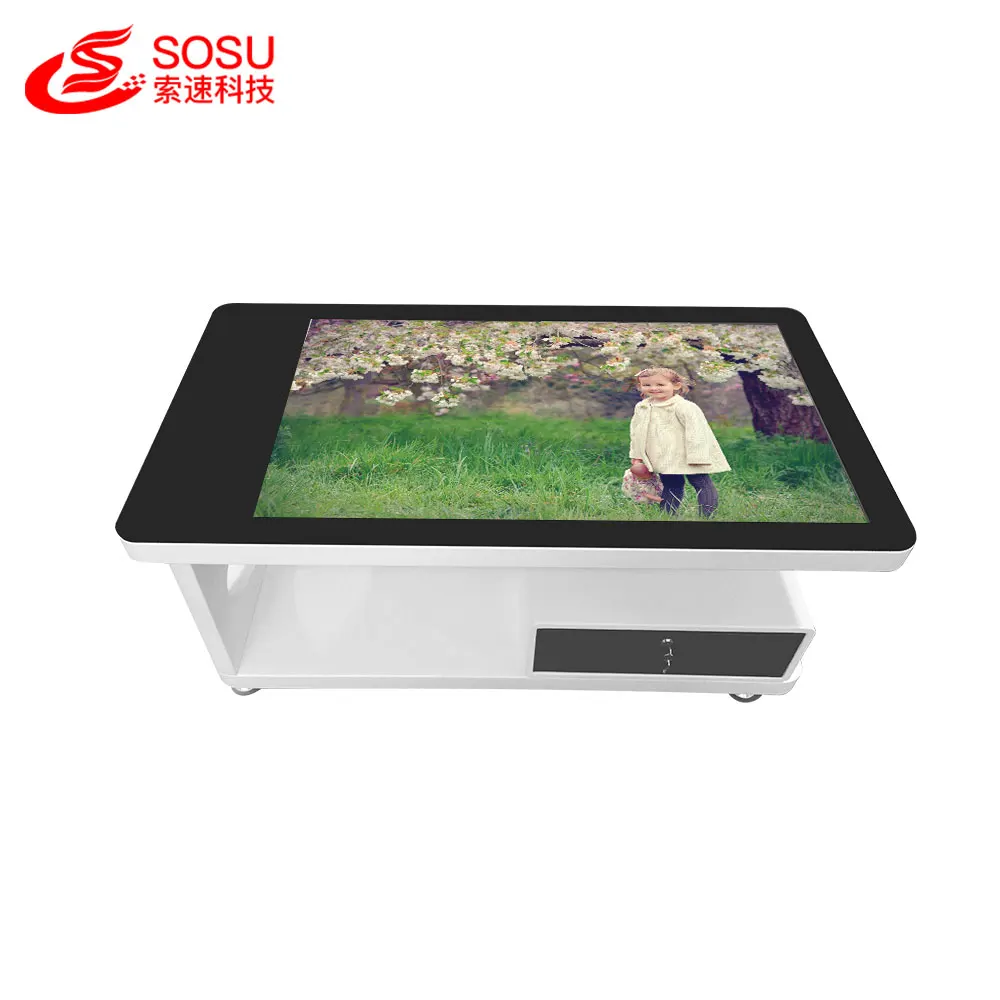 Стол с сенсорным экраном Android стол интерактивный ЖК-дисплей для кофе/ресторана 350 кд/м2