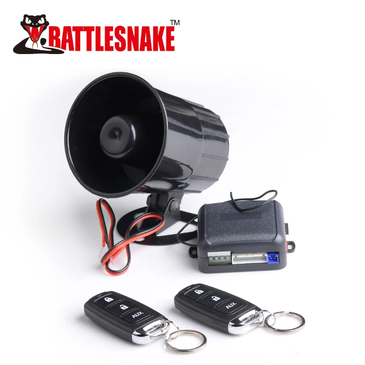Battlesnake 12V One Way Car Alarm Security System Auto Remote Control Car Alarm for South America Market