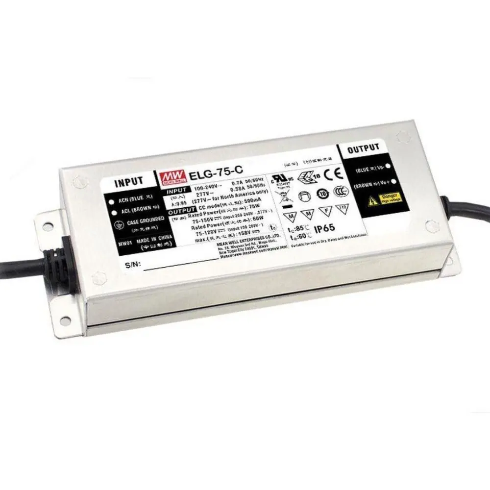 Mean Well ELG-100 IP65/ IP67 SNT 96W 24V/4A CV+CC + PE