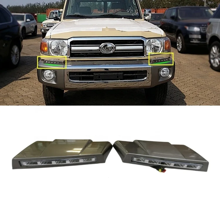 New LED Daytime Running Light Accessories for Toyota Land Cruiser 76 LC70 LC76 LC77 LC78 LC79 FJ70 FJ71 FJ76 FJ79 Condition New