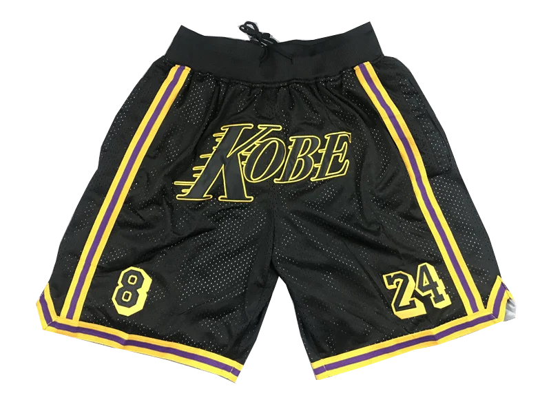 Funhome Lakers Men's Basketball Shorts Quick Dry with Zip Pocket