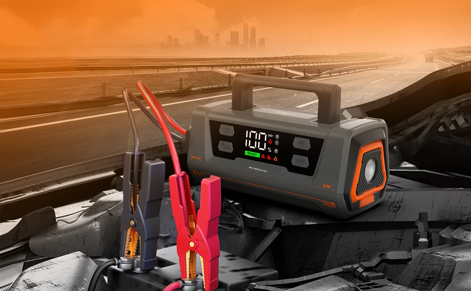 12v 24v Portable Car Battery Charger Jump Starter,2000a 3000a 6000a