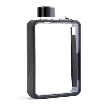 Promotion Custom Logo Plastic A5 A6 Notebook Memo Flat Square Water Bottle 13oz