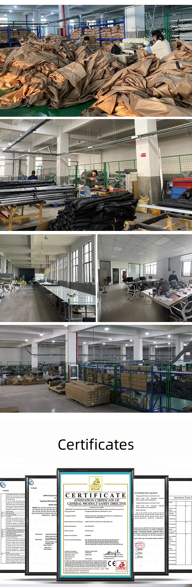 4 Person ABS Hard Shell Roof Top Tent with Waterproof >3000 mm and 280G Polyester Cloth for Outdoor Camping