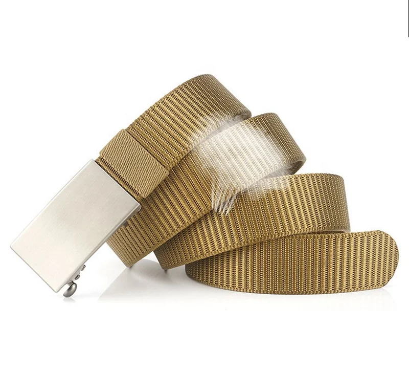 Nylon Web Belts Ratchet Belt No Holes Full Adjustable Web Belt for Men and Boys