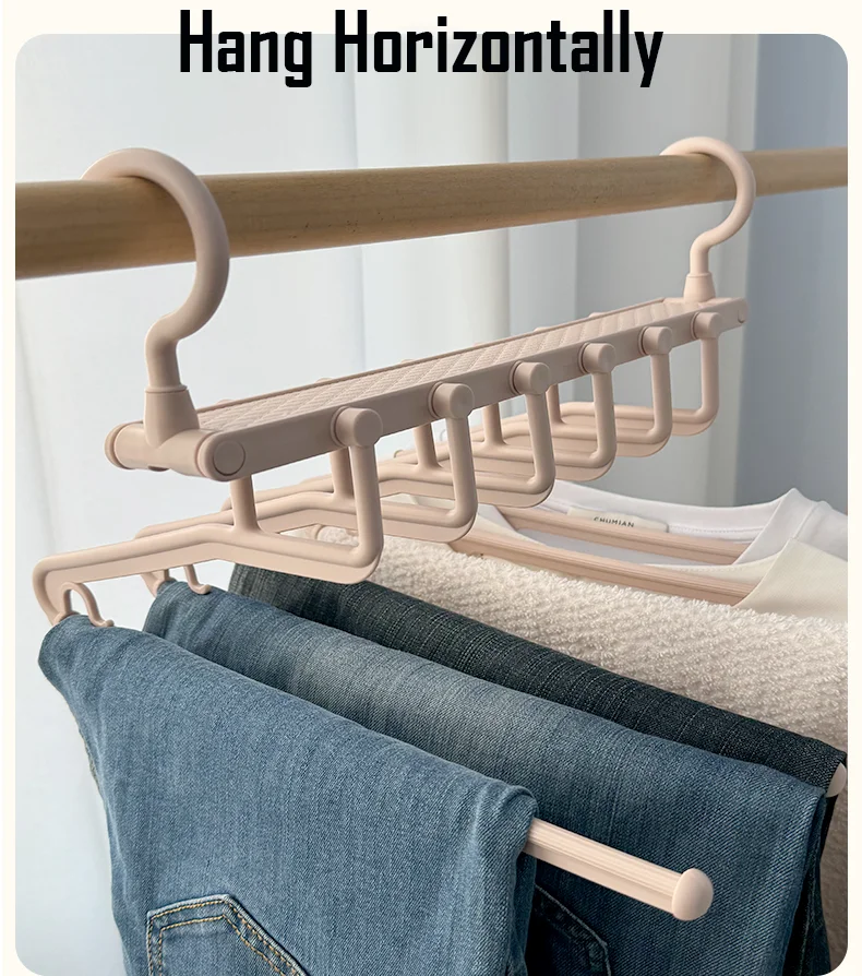 SOLELY Factory's Hot sale 6 Layer Pants Hanger Wardrobe Balcony Bathroom Living room