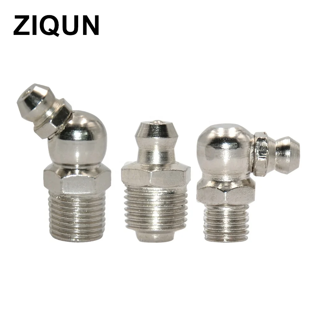 ZIQUN Hydraulic Grease Fittings SAE & Metric Grease Fitting Grease Gun Perfect for Replacing Missing or Broken Zerk Fitt