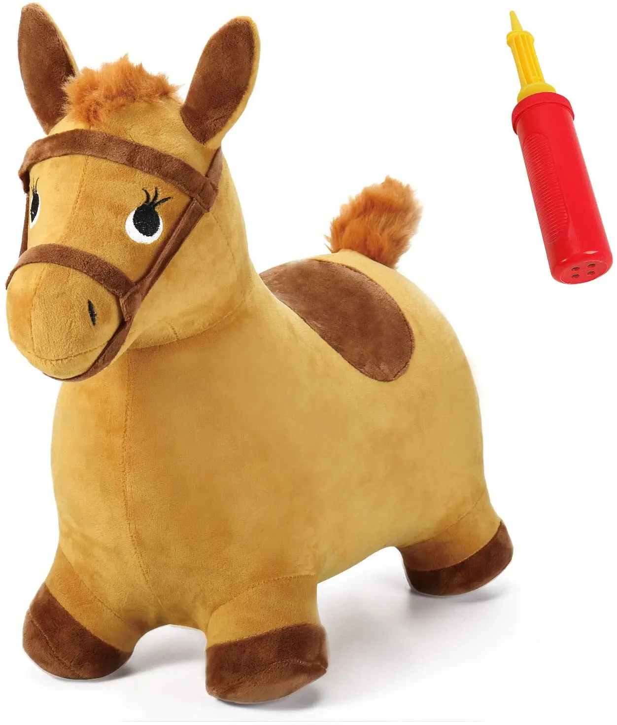 Надувная Прыгающая лошадь, уличная езда на надувных животных, надувные плюшевые покрытые виды деятельности, подарок для детей