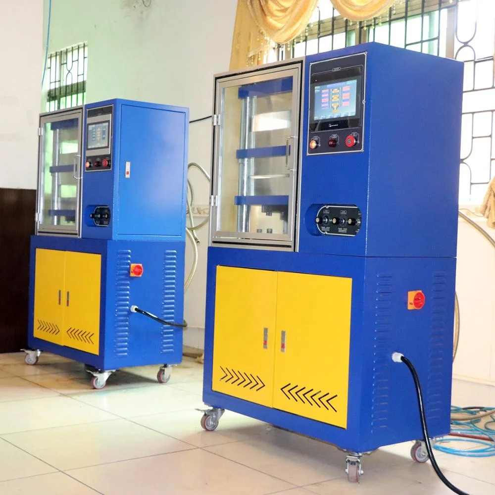 Lab Rubber Carpet Track Vulcanizing Press Machine