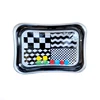 black and white stripe 66x50cm