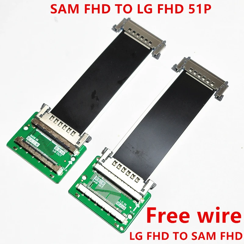 Board Converter Cable Flexible FHD LVDS 51 Pin 43.2x29.6mm Samsung