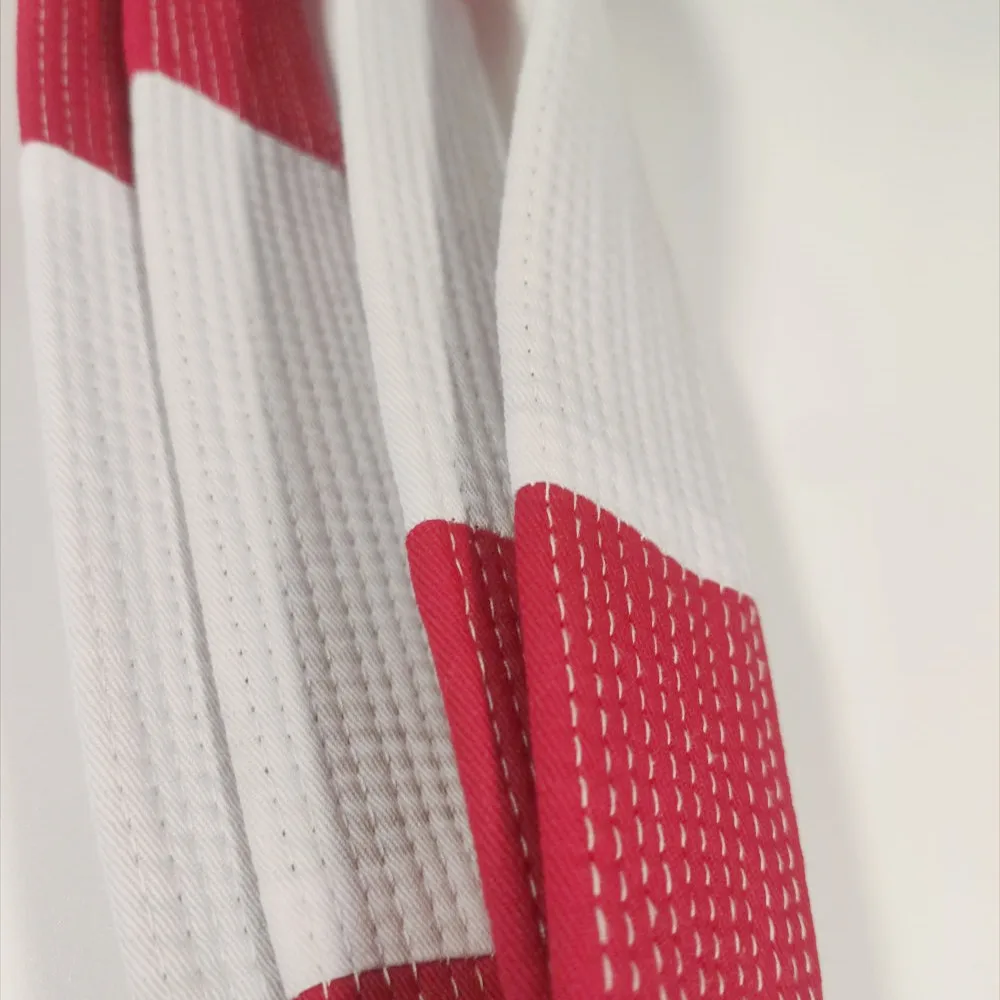 Judo Red And White 6th Dan Belts For Masters Instructor Buy 6th8th