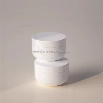 200ml 250ml Beige PET Body Butter Jars Plastic Body Scrub Packaging for Body Cream Cosmetic Skincare Containers