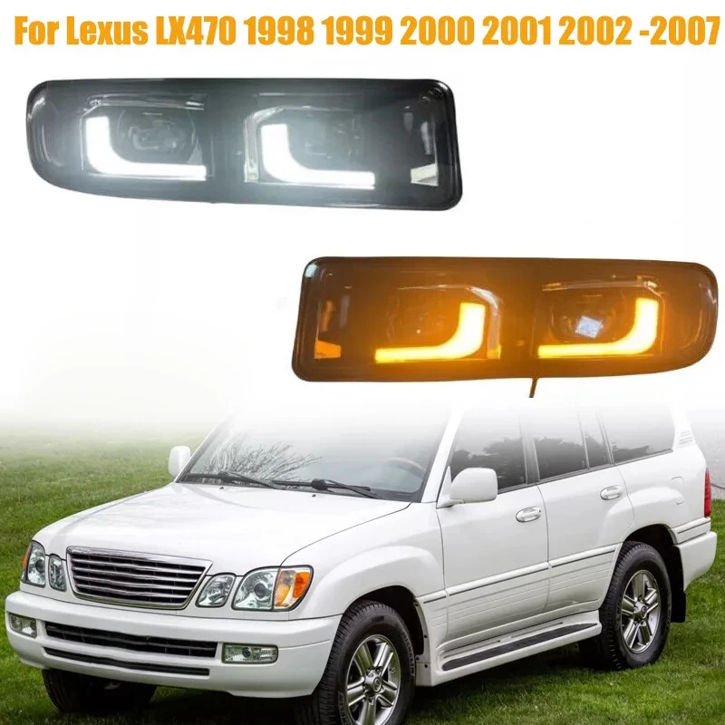 Pair Halogen Fog Lights For Lexus LX470 1998-2007 – Front Bumper, Direct Replacement, 55W