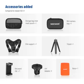 NEEWER 61 in 1 Action Camera Accessory Kit Accessories for Action and Sport Camera detail image