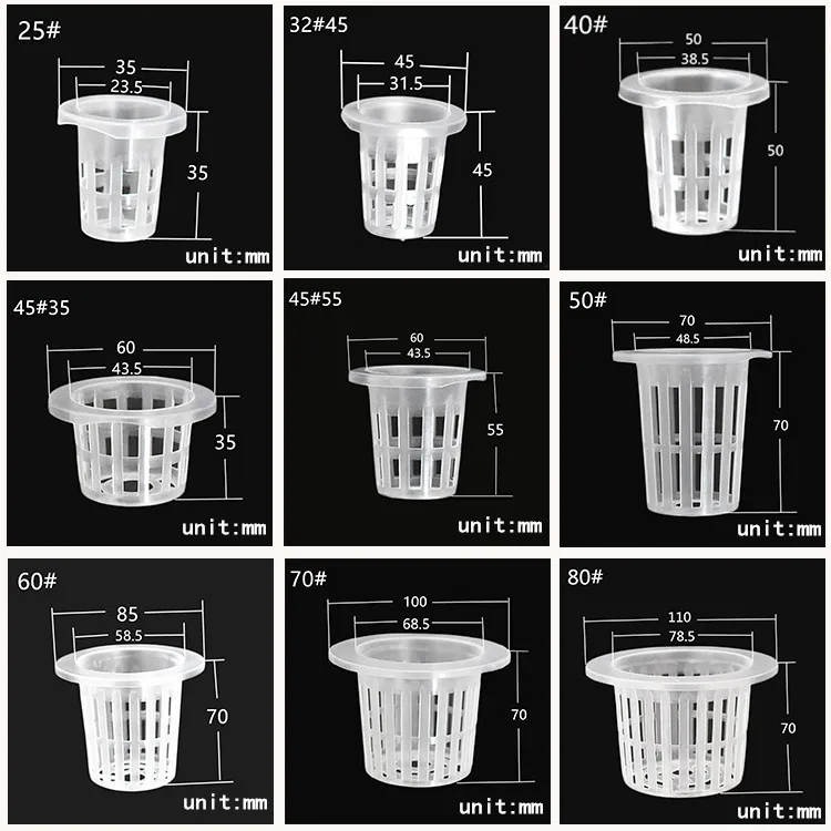 MESH NET POT BASKET for GROW HYDROPONICS AEROPONICS SYSTEM