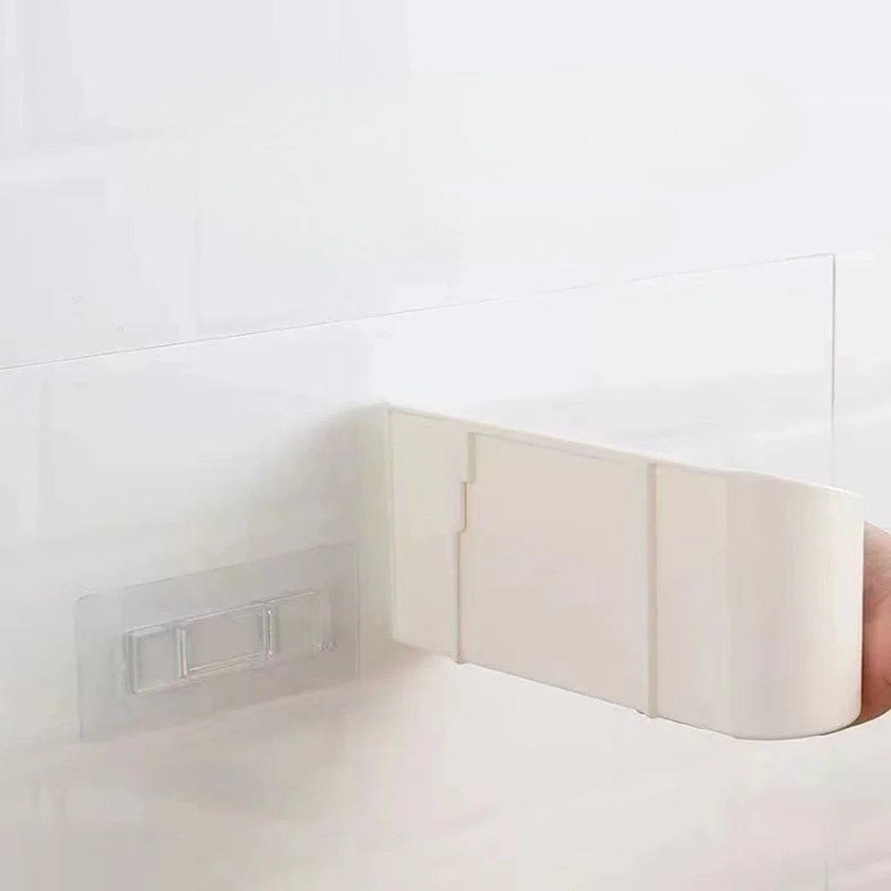 Removable Wall Storage Box Strong Adhesive Backing Ideal for Cosmetics Tools Design for Shower Kitchen