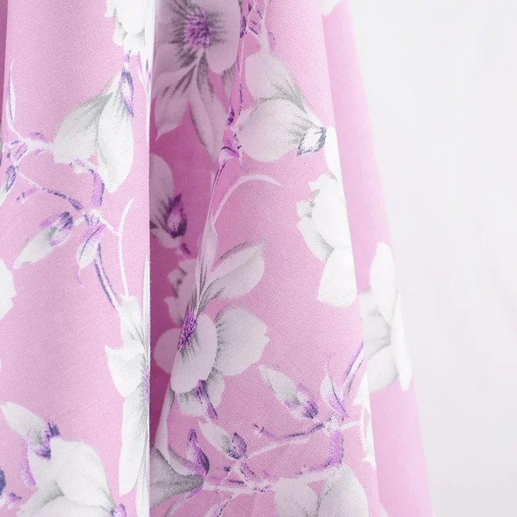 Новейший дизайн персонализированная простая оптовая продажа дешевые красивые цветы вискоза тропический принт ткань