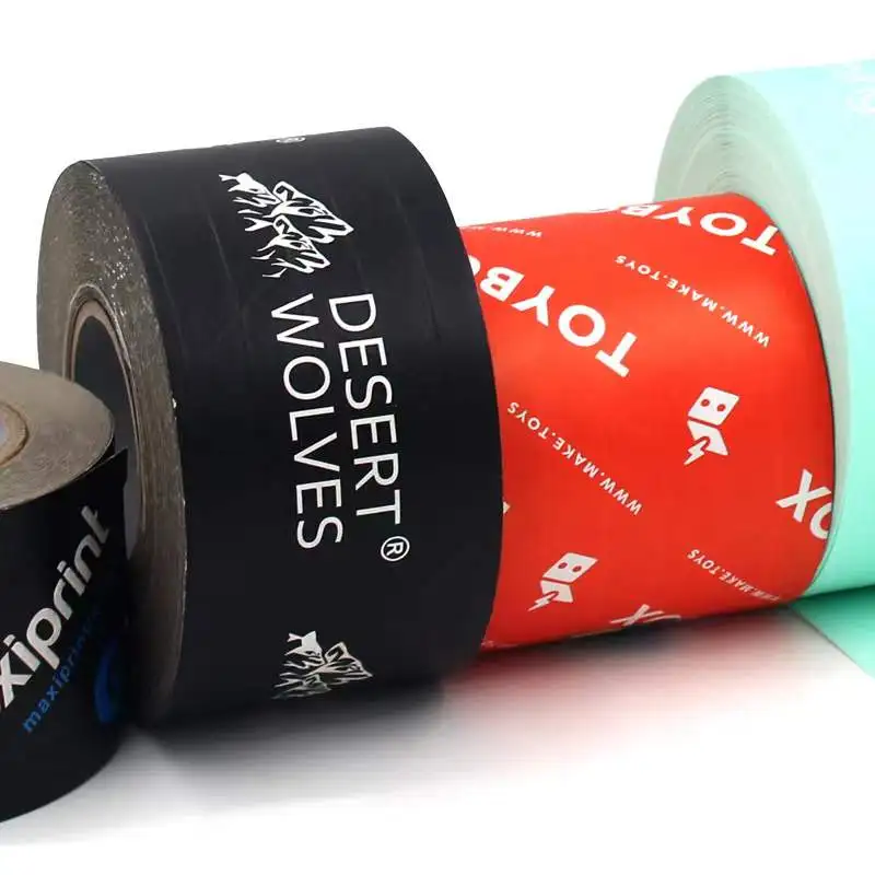 Custom Printed Logo Eco Friendly Recycled Water Activated 2 Inch Kraft