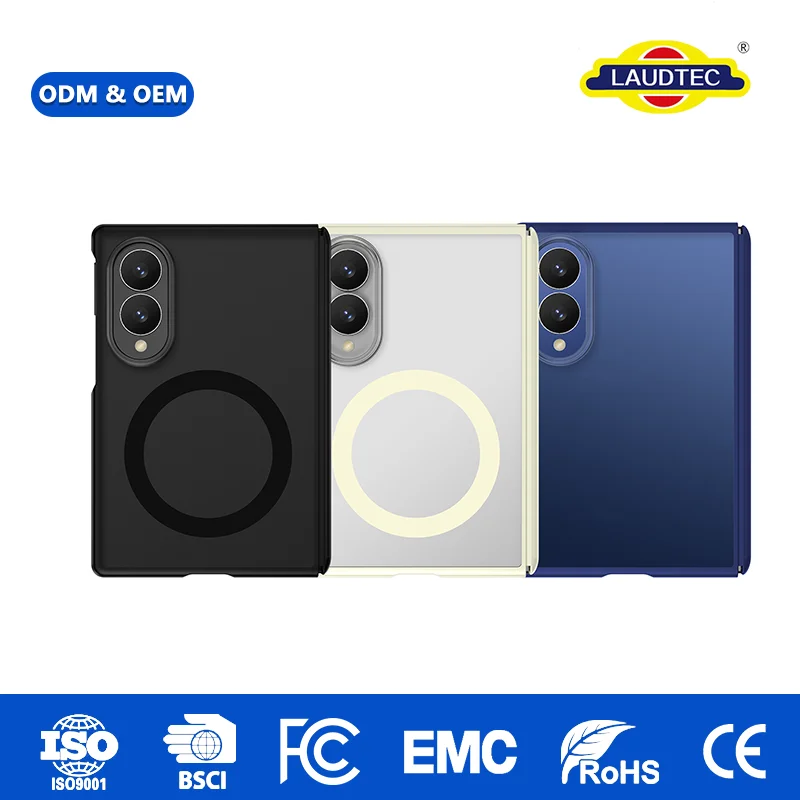 Foldable Magnetic for Samsung Fold 8 Matte Semi-Clear Back 4-Corner Shockproof  Anti-Fingerprint Coating OEM ODM Wholesale