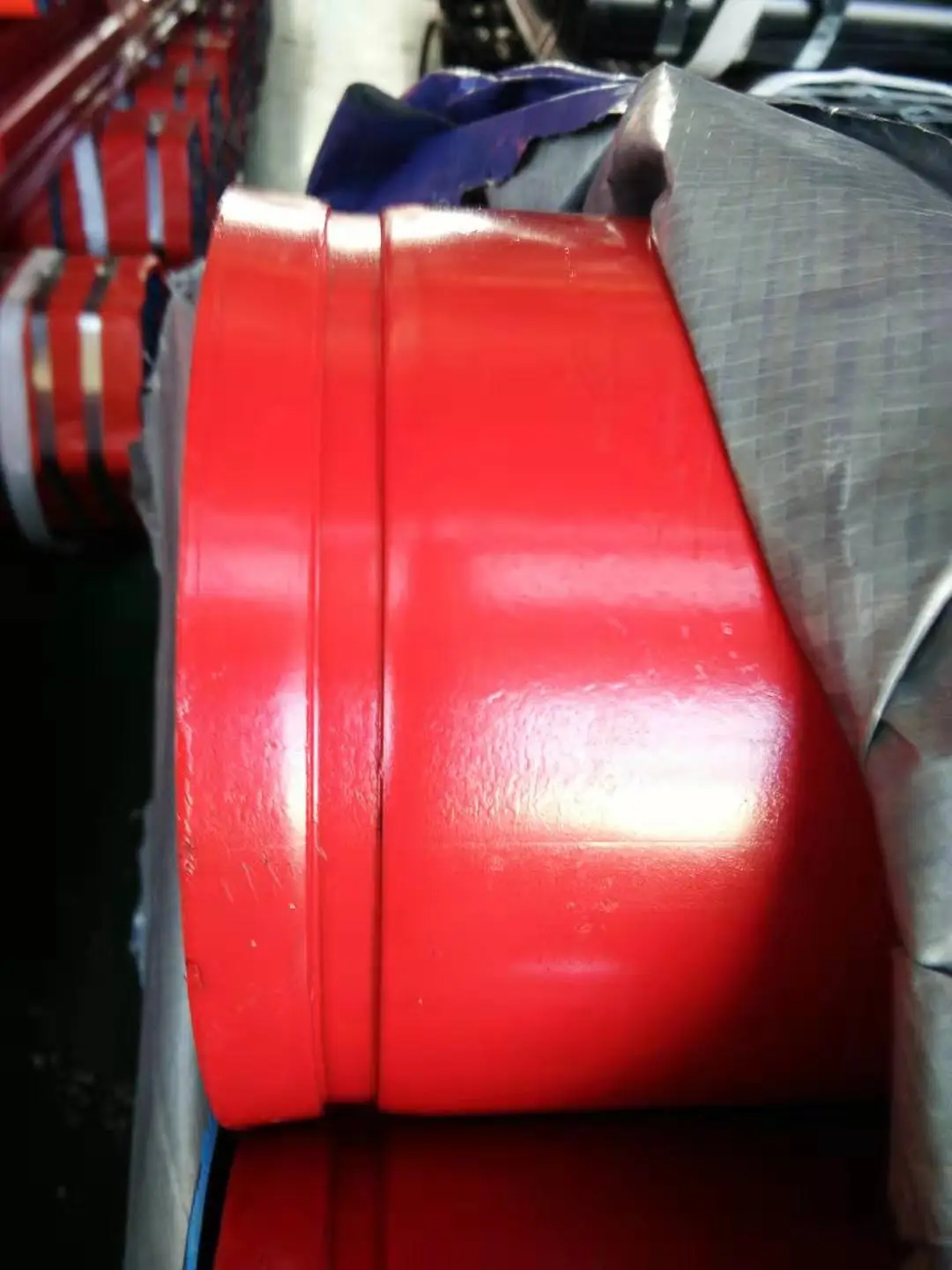 Sprinkler Pipe Grooved End Color Red Ral3000 With FMUL Certification