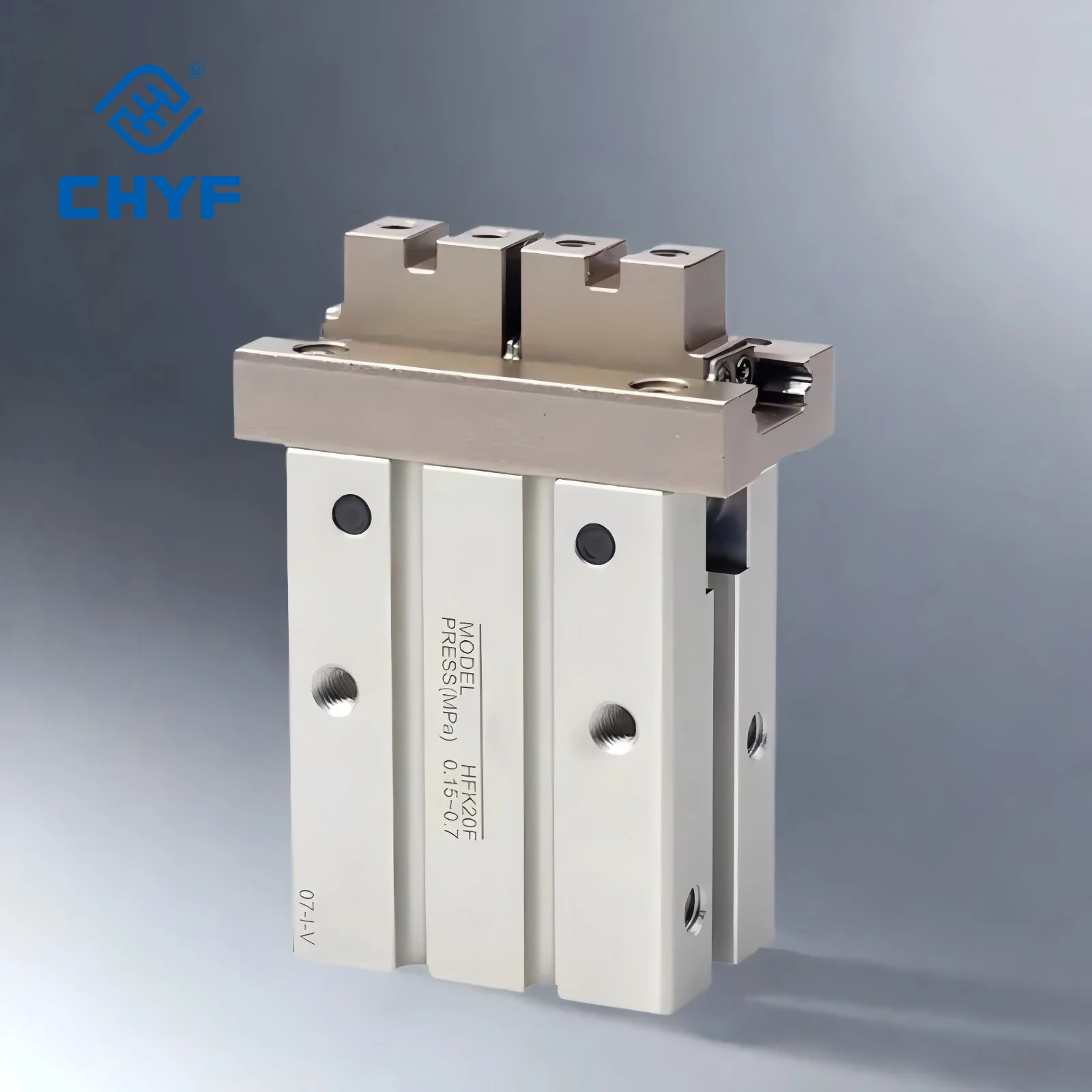 product airtac hfk series air gripper parallel style with guide track  roller bearing hfk10 hfk10b hfk10m hfk10n-6