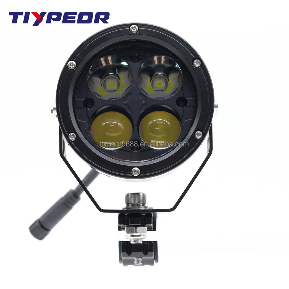 product tiypeor 80w motorcycle fog light spotlight cnc aluminum 10000lm super bright ip68 dual beam wireless switch auxiliary light-7
