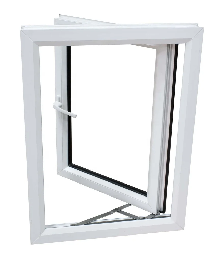 Minglei European style upvc double glazed tilt and turn window