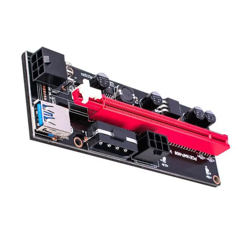 Chinese factory supplier supply  1x 16x Usb3.0 Extension Card Pci Express 6 Pin Connector Riser's V Raiser Riser 009s Ver 009 Pcie Riser 009s - Buy 009s Plus Riser hot Item 009s Pci-e Riser Card Ver009 Pcie X1 ver 009s Pci-e 1x To 16x Ler Riser 009