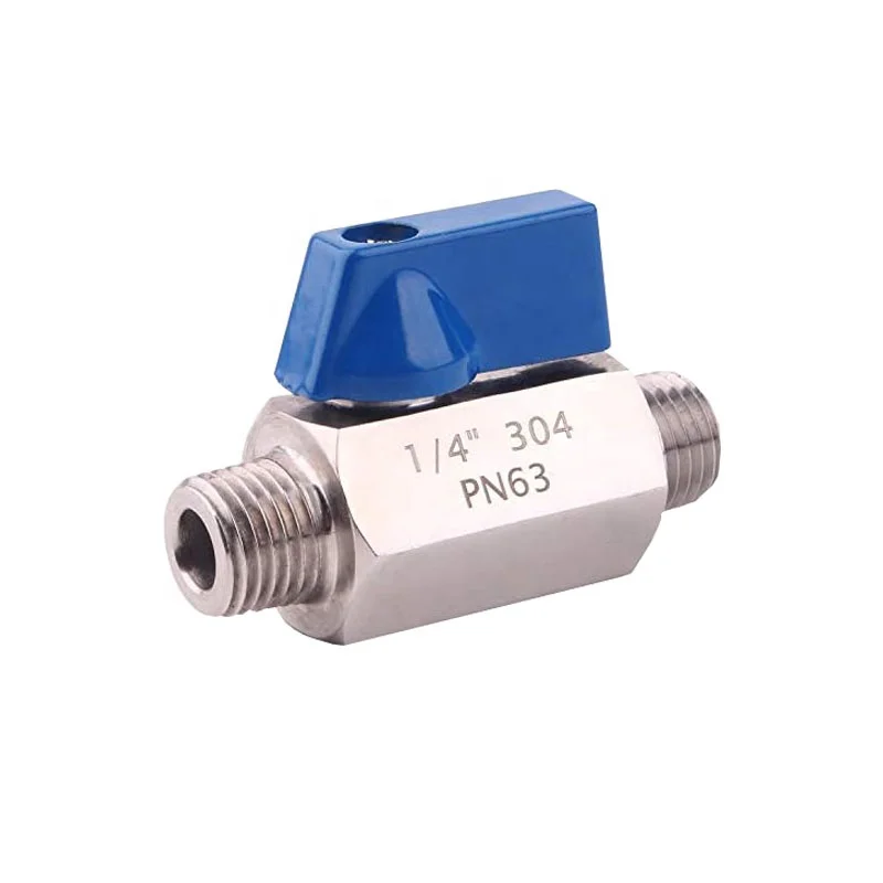 Ball Valve for Water  Oil and Gas Stainless Steel  Mini Fitting Ball Valve FF