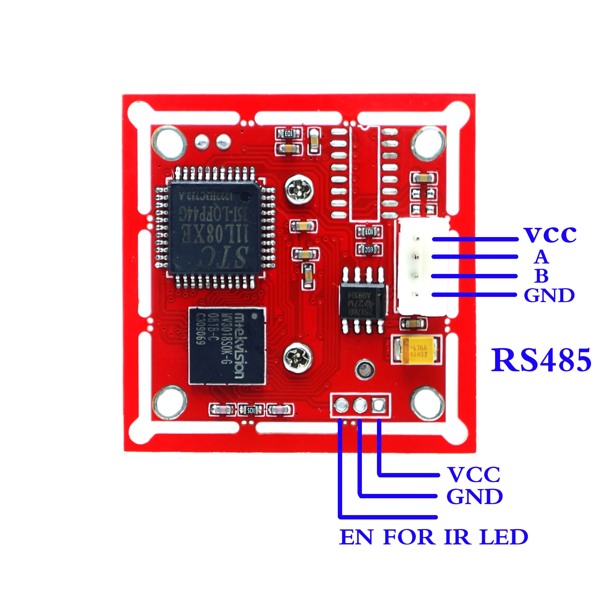 DC5V RS485 Infrared Jpeg Color Camera JPEG Serial Port Camera Module UART Interface Camera Module OV528 Communication Protocol