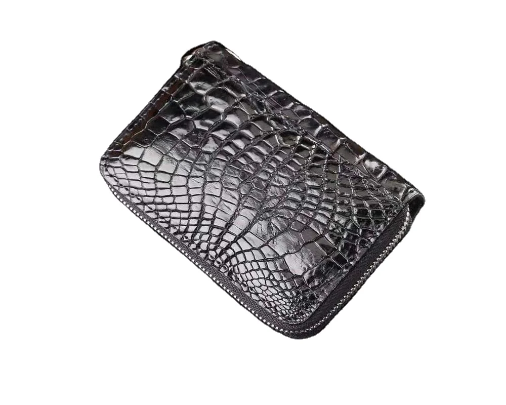 Wholesale Minimalist Crocodile Leather Keys Purse Men Zipper Genuine  Leather Car Key Wallet From m.